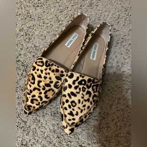 Steve Madden leopard flats, perfect condition, size 10